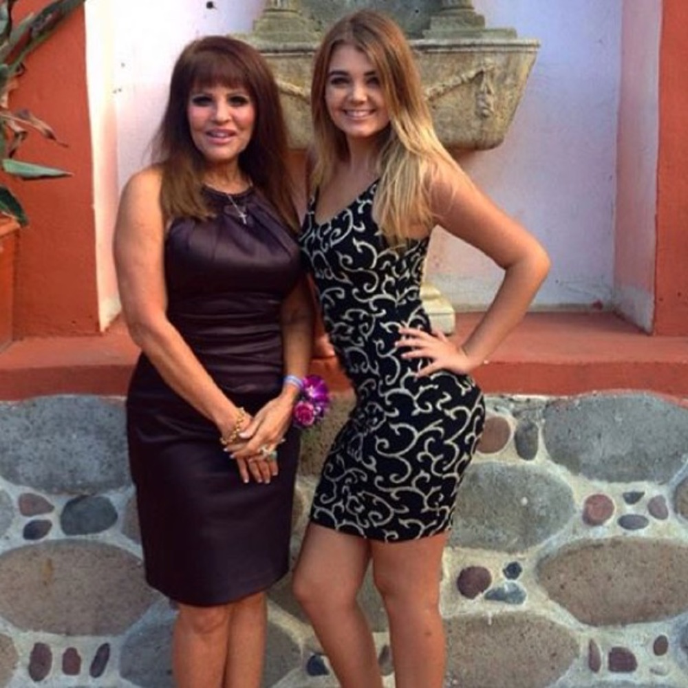 Black and gold dress